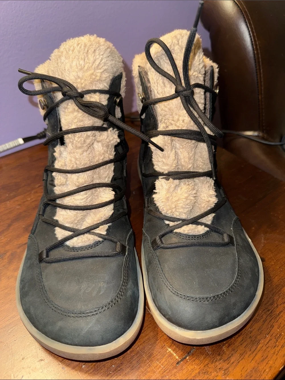 Be Lenka Bliss Barefoot Winter Boots – Black Hydrophobic Nubuck US Men’s 10